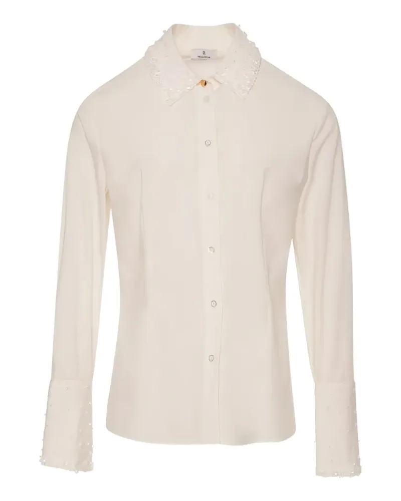 Fracomina embellished-collar shirt - Nude Nude