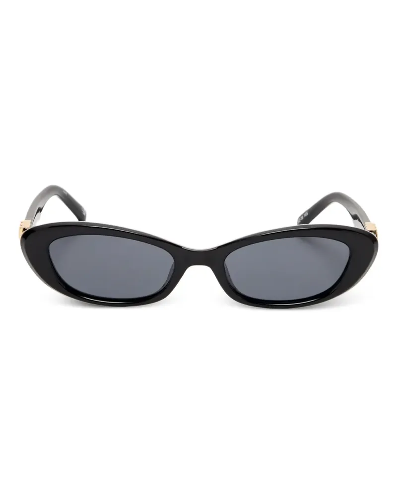 Le Specs The Whisper Sonnenbrille mit Cat-Eye-Gestell - Schwarz Schwarz