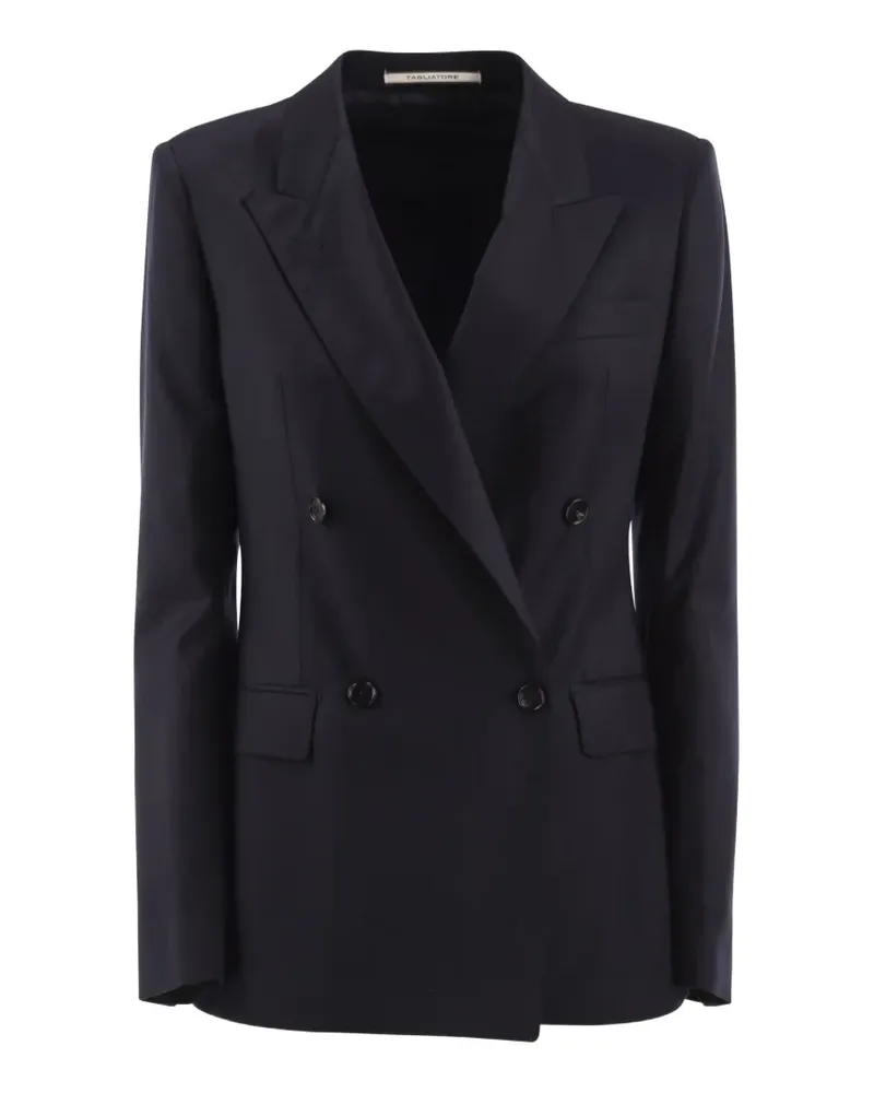 Tagliatore Doppelreihiges Sakko - Blau Blau
