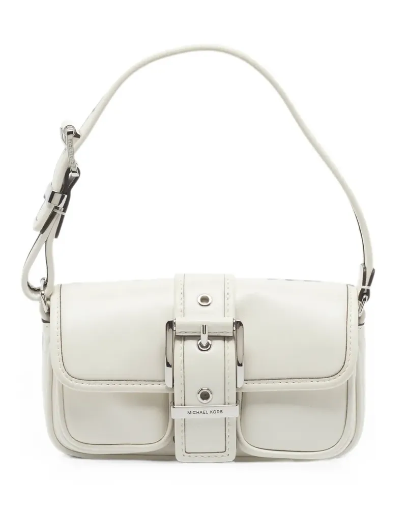 Michael Kors Colby Schultertasche mit Schnalle - Weiß Weiß