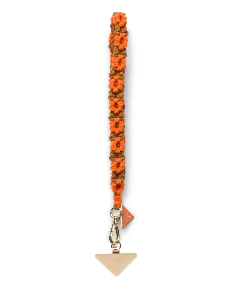 Prada Gehäkelte Handytasche - Orange Orange