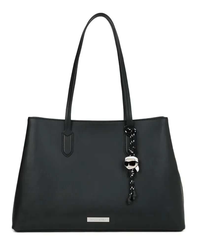 Karl Lagerfeld Große Ikon Tote Bag - Schwarz Schwarz