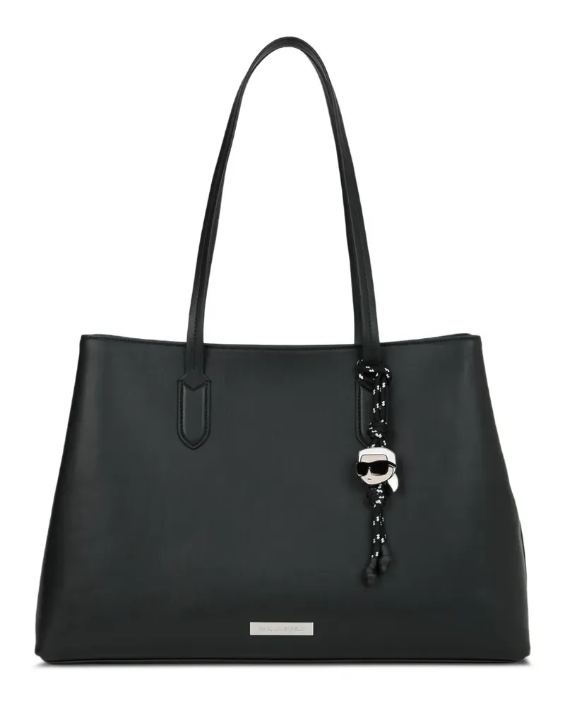 Karl Lagerfeld Große Ikon Tote Bag - Schwarz Schwarz