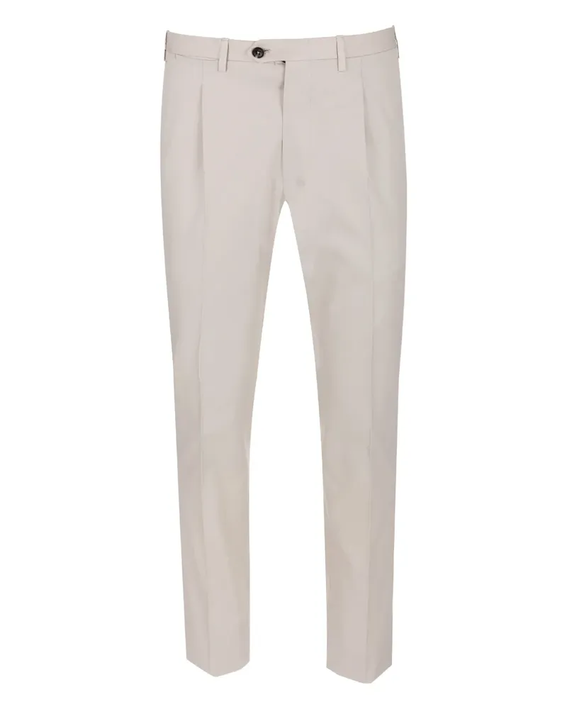 Kiton Hose mit Falten - Grau Grau