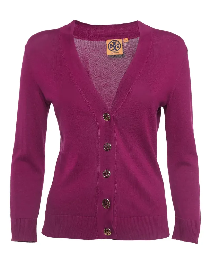 Tory Burch Cardigan mit Knopfleiste - Violett Violett