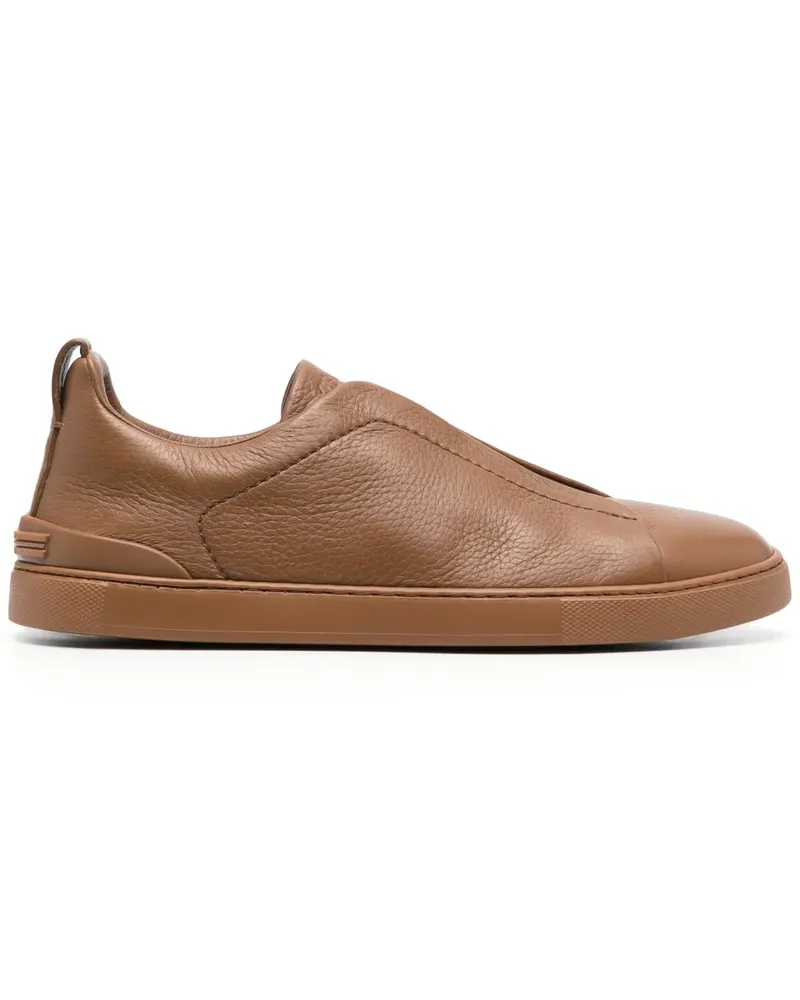 Ermenegildo Zegna Triple Stitch Sneakers - Braun Braun