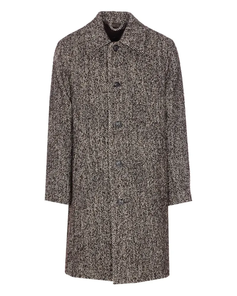 NN 07 single-breasted buttoned coat - Braun Braun