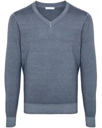 Malo Pullover aus Schurwolle Blau