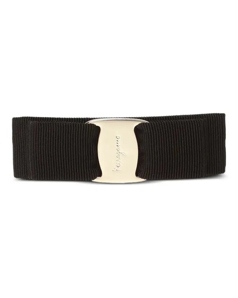 Ferragamo Haarspange mit Vara-Schleife - Schwarz Schwarz
