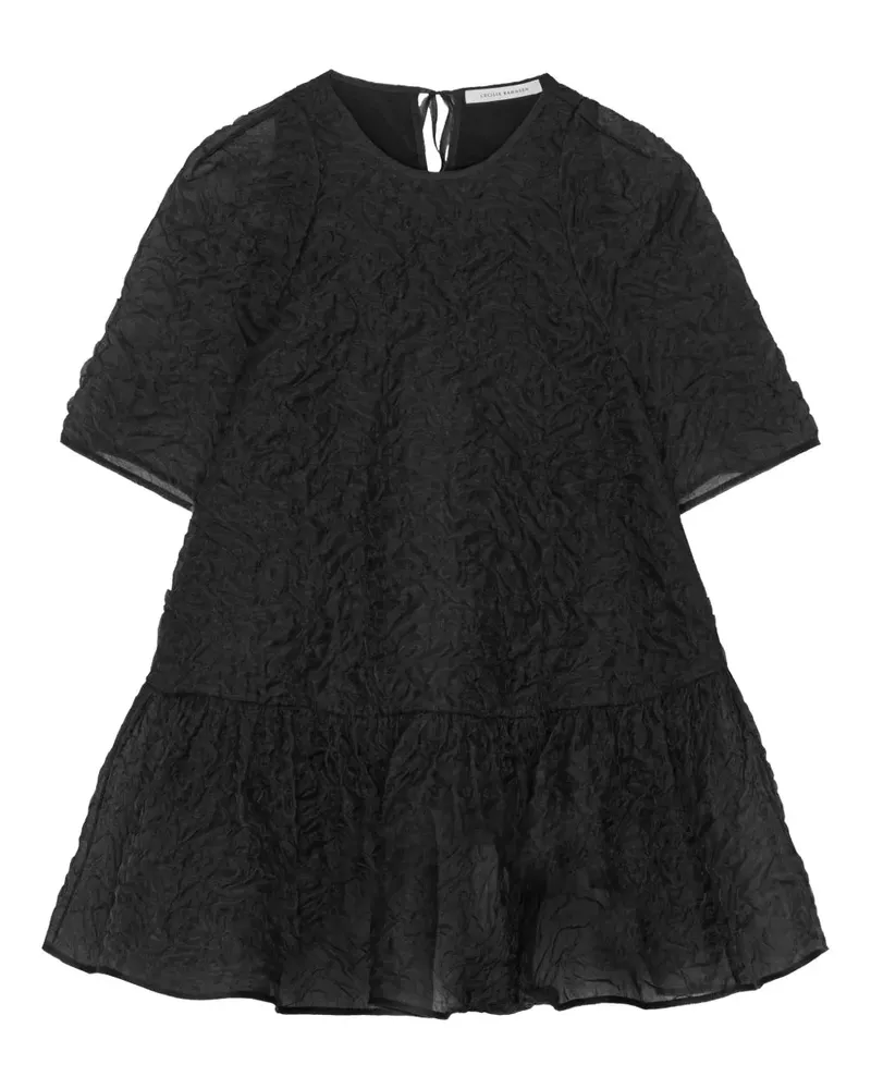 Cecilie Bahnsen Gerüschte Susi Bluse - Schwarz Schwarz