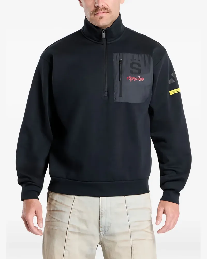 adidas x Footshop x Sparta logo-print sweatshirt - Schwarz Schwarz