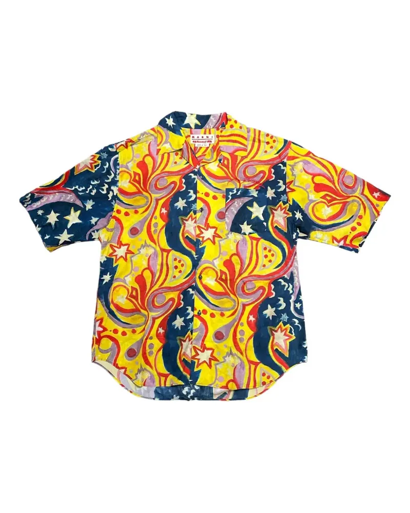 Marni No Vacancy Inn short-sleeve shirt - Gelb Gelb
