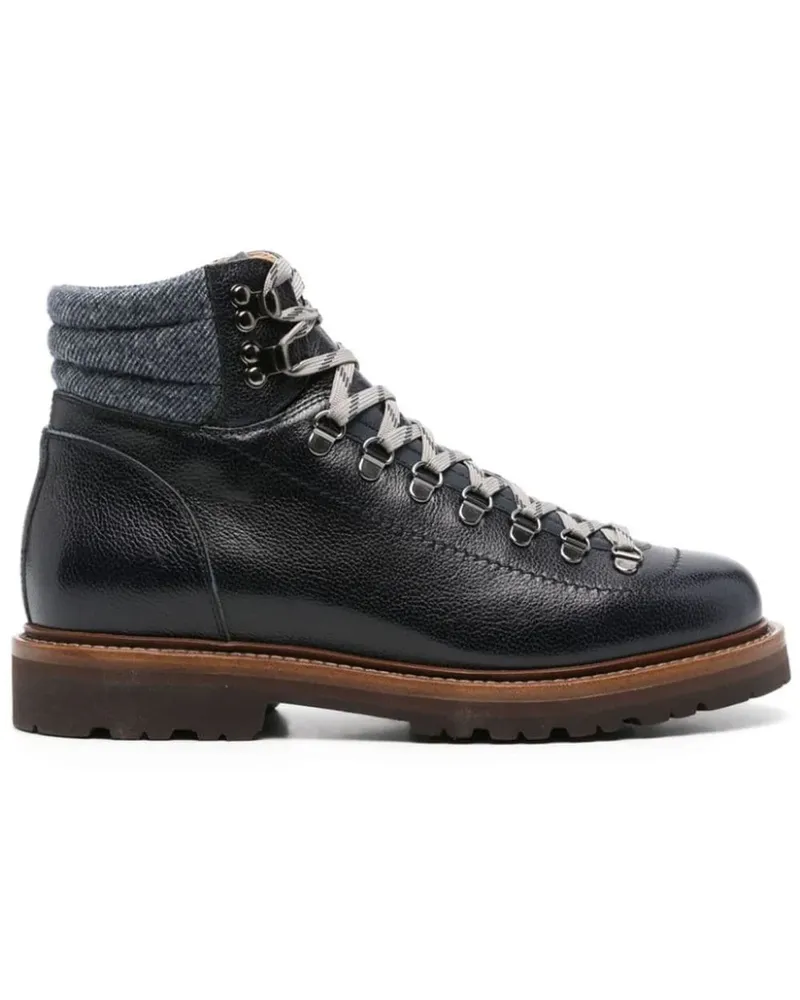 Brunello Cucinelli Stiefeletten mit Schnürung - Blau Blau