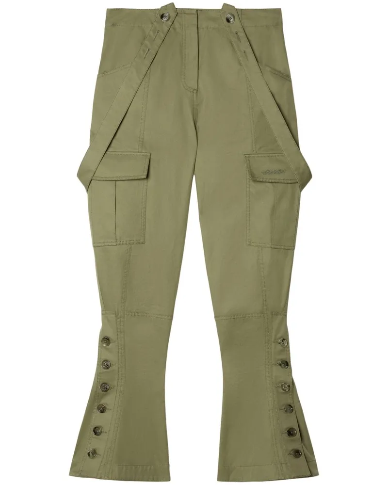 OFF-WHITE Ausgestellte Cargohose - Grün Grün