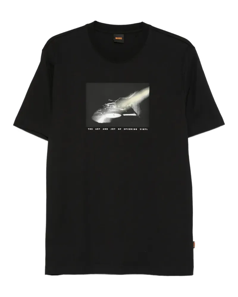 HUGO BOSS graphic-print T-shirt - Schwarz Schwarz