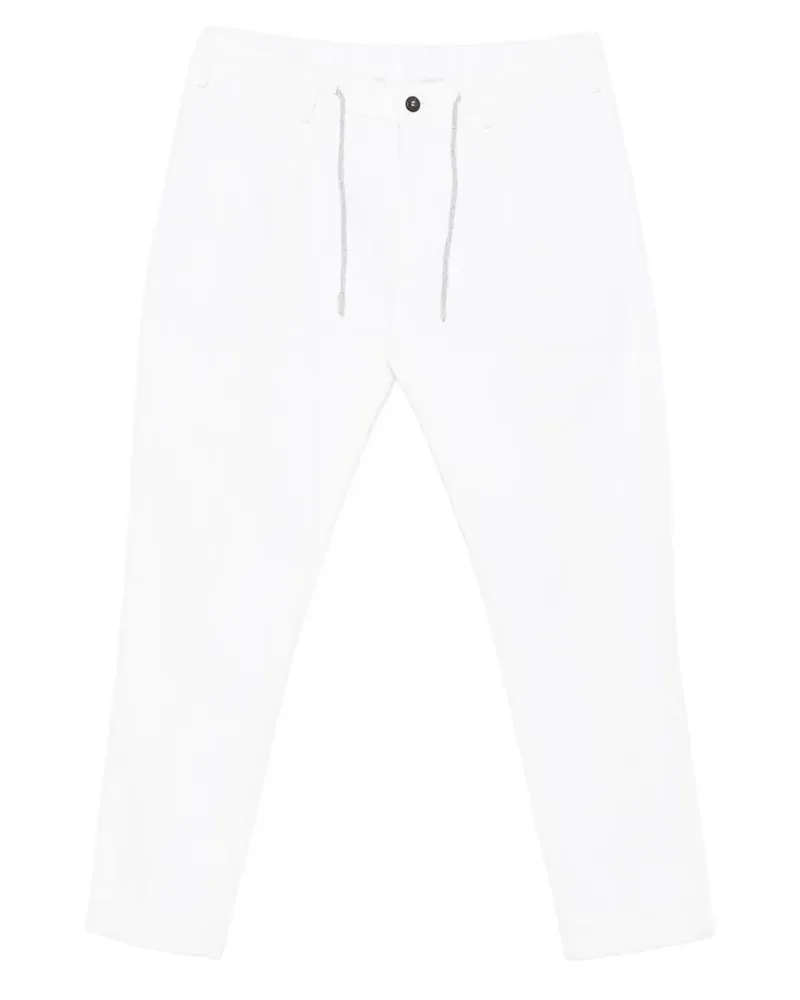 Eleventy Hose mit Kordelzug - Weiß Weiß