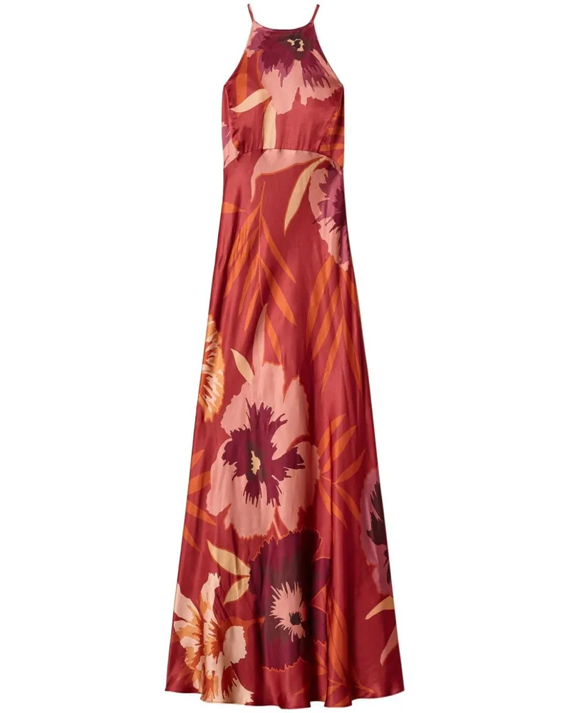 Twin-Set Kleid mit Blumen-Print - Rot Rot