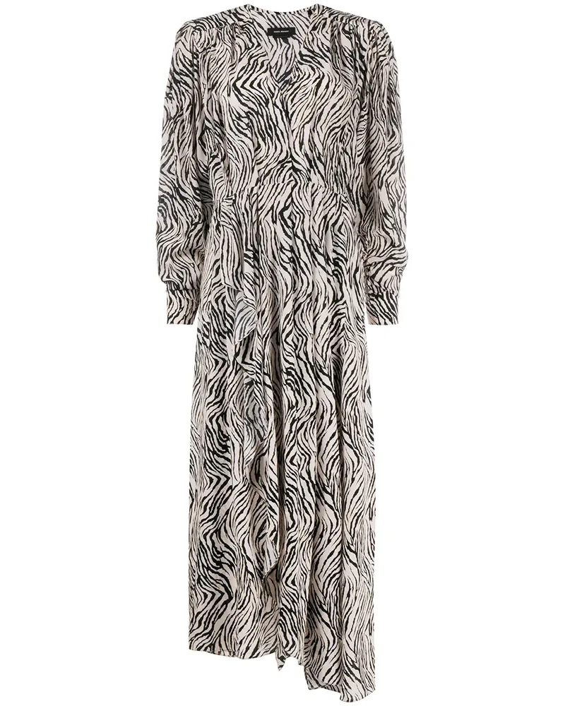 Isabel Marant Kleid mit Zebra-Print - Nude Nude