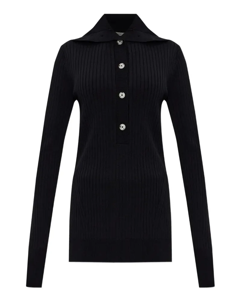 Entire Studios button-up polo top - Schwarz Schwarz