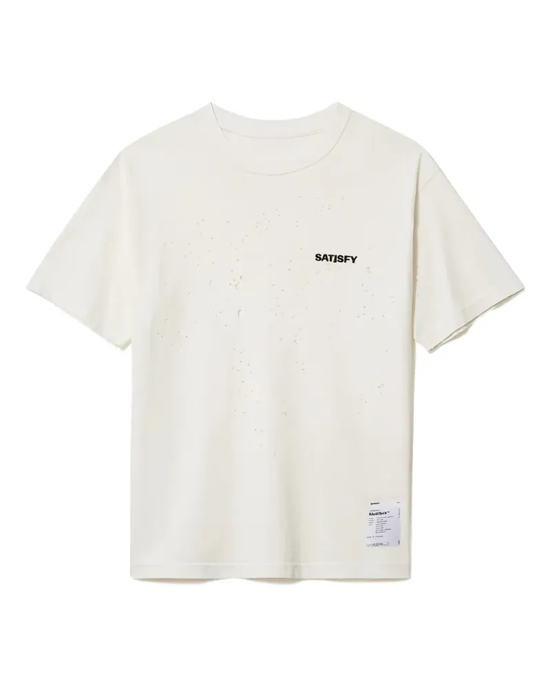 Satisfy T-Shirt mit Logo-Print - Nude Nude