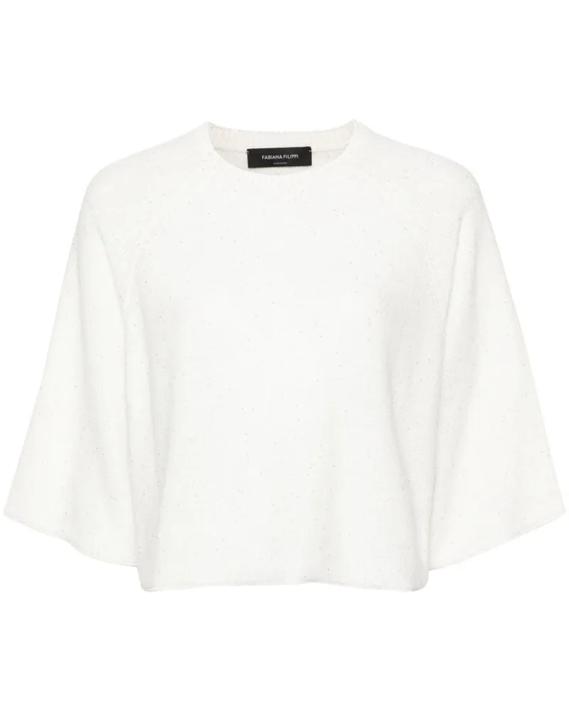 Fabiana Filippi Pullover mit Pailletten - Nude Nude
