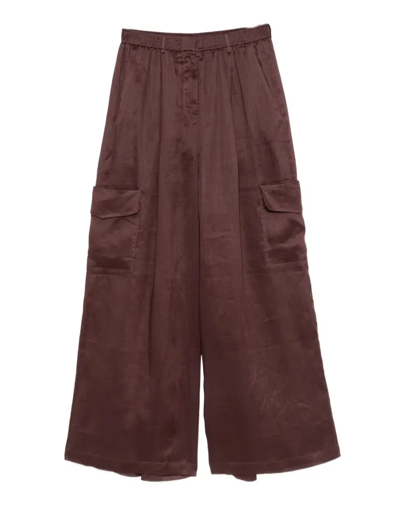 Isabelle Blanche wide-leg palazzo pants - Braun Braun