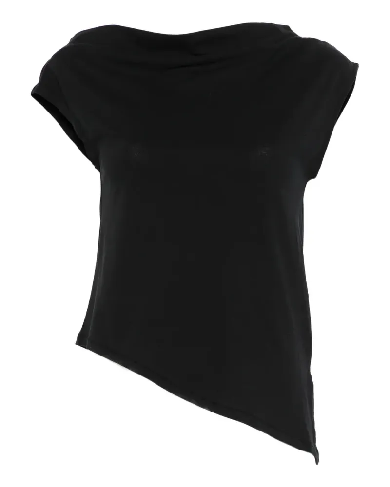 Alpha Studio asymmetric top - Schwarz Schwarz