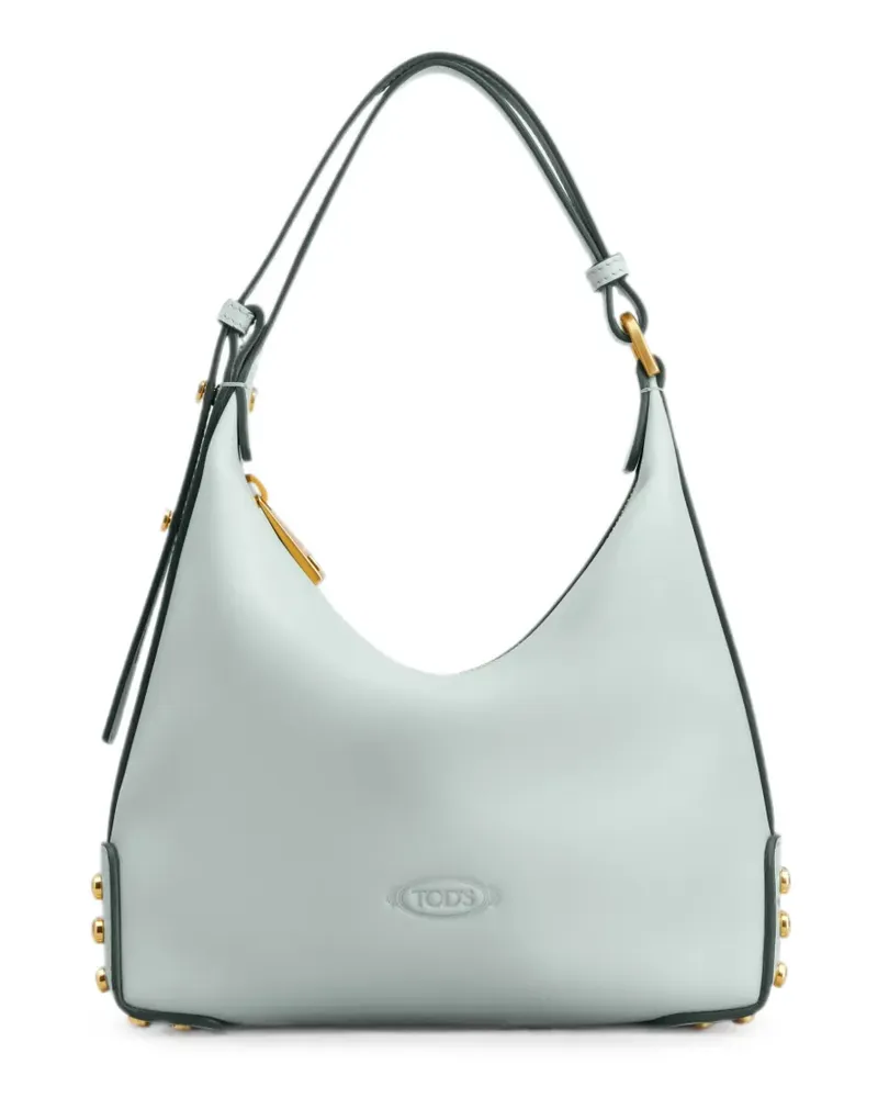 TOD'S Mini-Tasche aus Leder mit Metallpunkten - Blau Blau