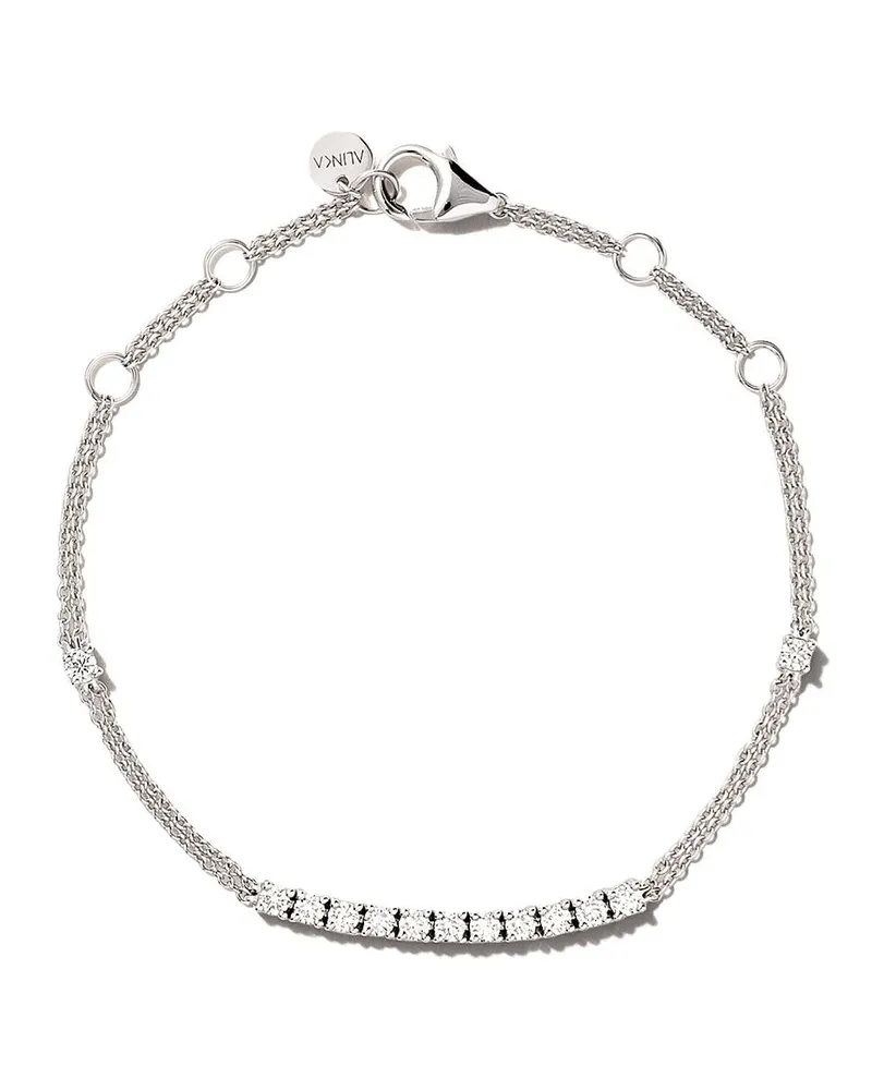 Alinka 18kt 'Riviera' Weißgoldarmband - Silber Silber