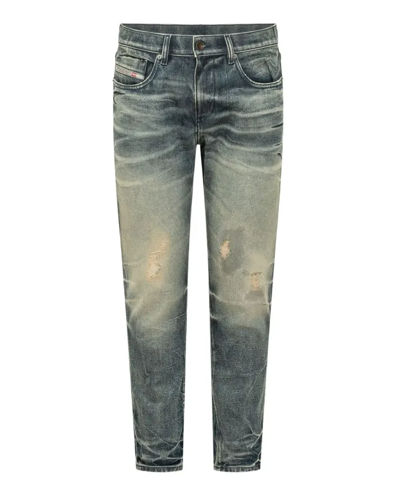 Diesel D-Strukt Jeans im Distressed-Look - Blau Blau