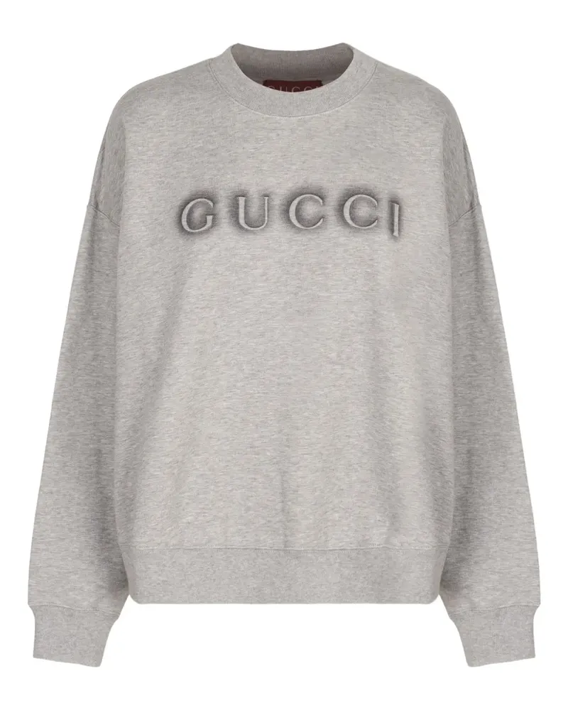 Gucci Sweatshirt mit Logo - Grau Grau