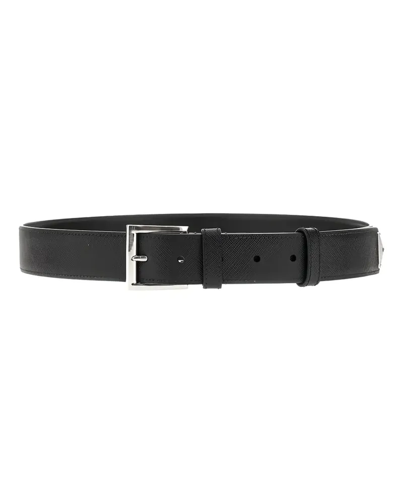 Prada buckle leather belt - Schwarz Schwarz