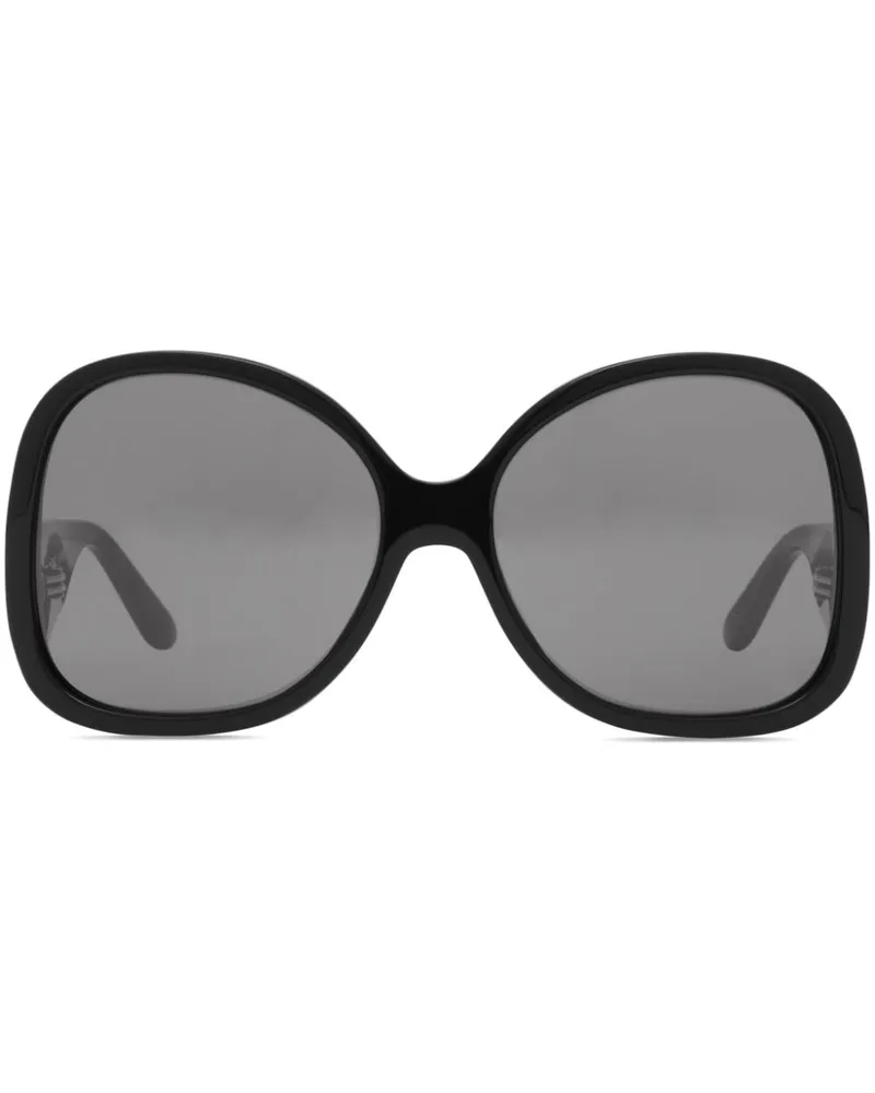 Courrèges Hyper Sonnenbrille mit Oversized-Gestell - Schwarz Schwarz