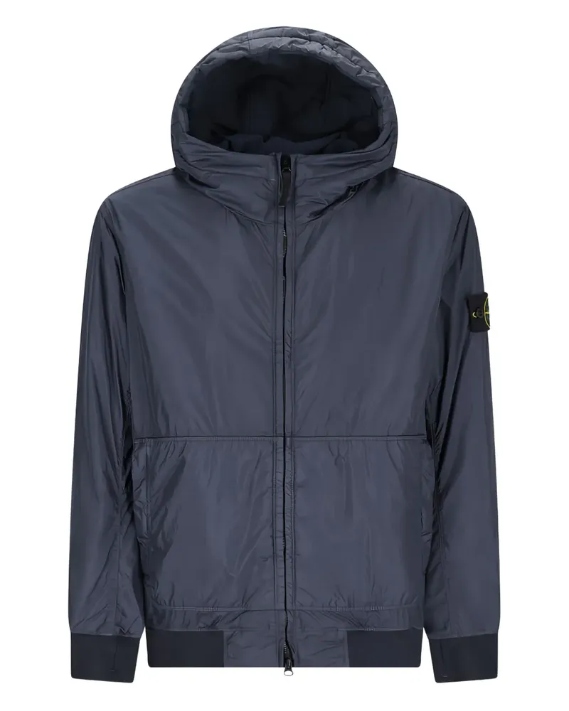 Stone Island Bomberjacke mit Kapuze - Blau Blau