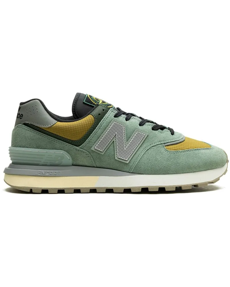 New Balance x Stone Island 574 Legacy "Light Green" Sneakers Grün