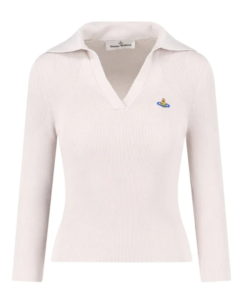 Vivienne Westwood Gerippter Pullover mit Orb-Verzierung - Nude Nude