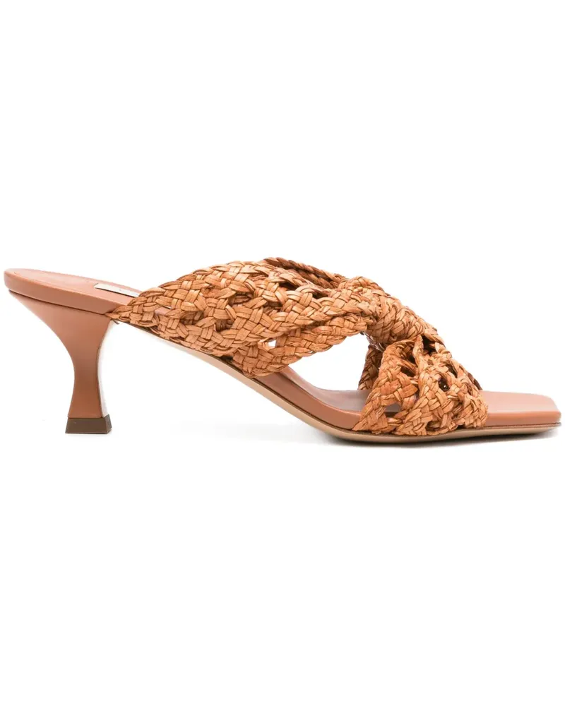 Casadei Gewebte Sandalen mit Knoten 50mm - Braun Braun