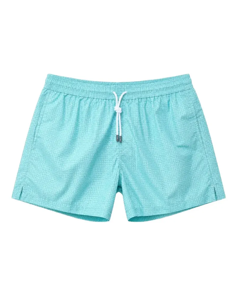 Fedeli Madeira Badeshorts mit Mikro-Muster - Blau Blau