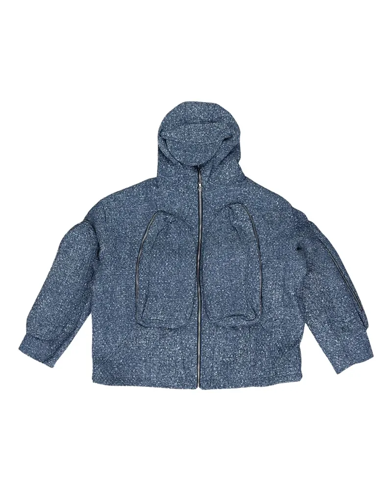 WHO DECIDES WAR clandestine hooded jacket - Blau Blau