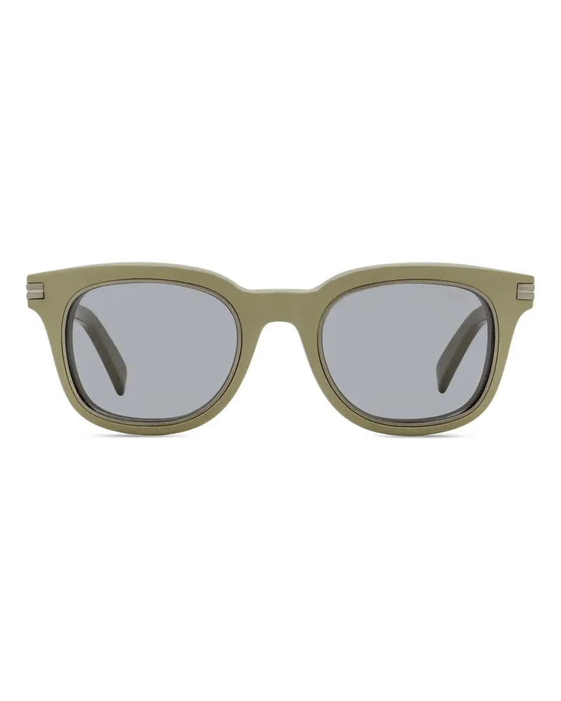 Ermenegildo Zegna Sonnenbrille mit eckigem Gestell - Nude Nude