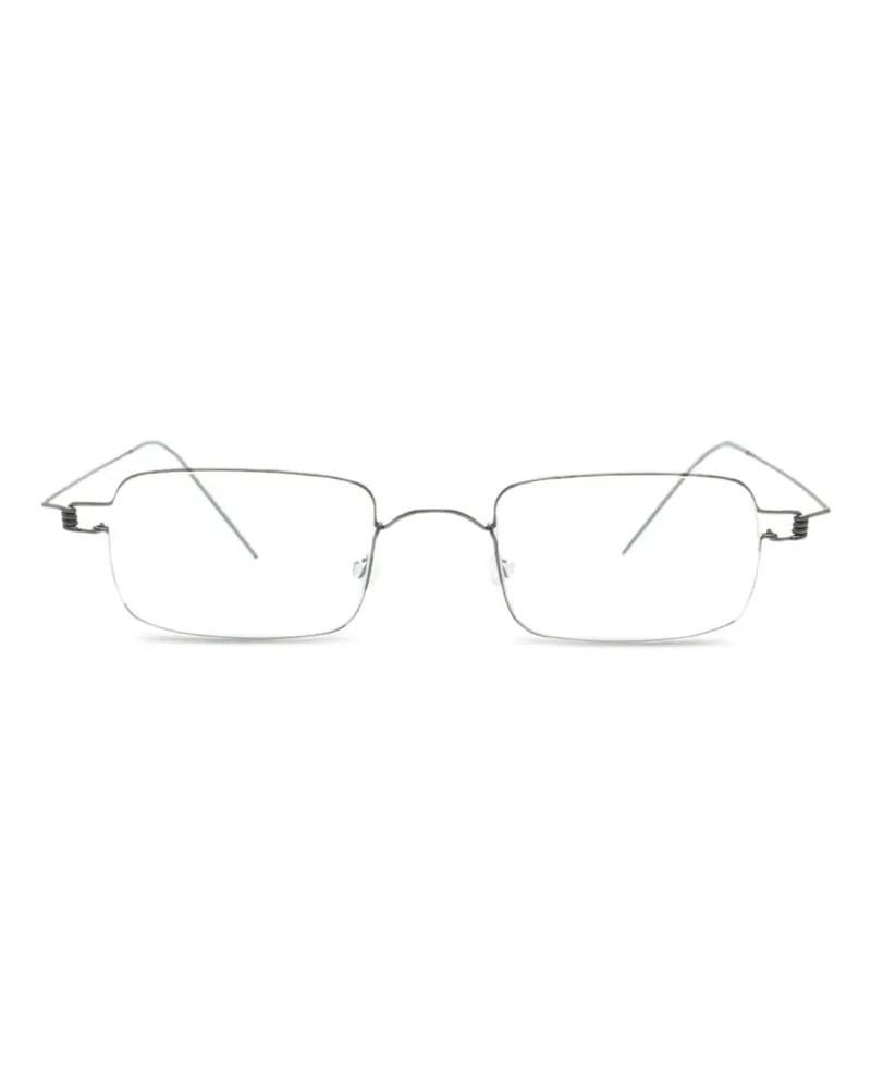 Lindberg Brille mit eckigem Gestell - Grau Grau