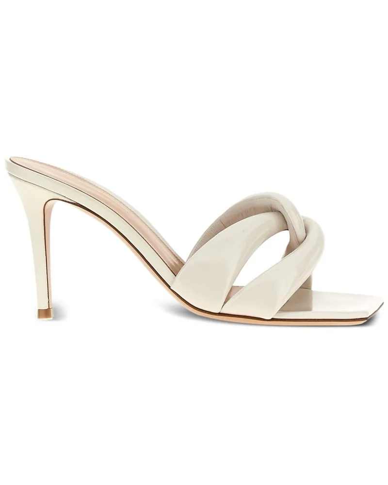 Gianvito Rossi Amour Mules 85mm - Weiß Weiß
