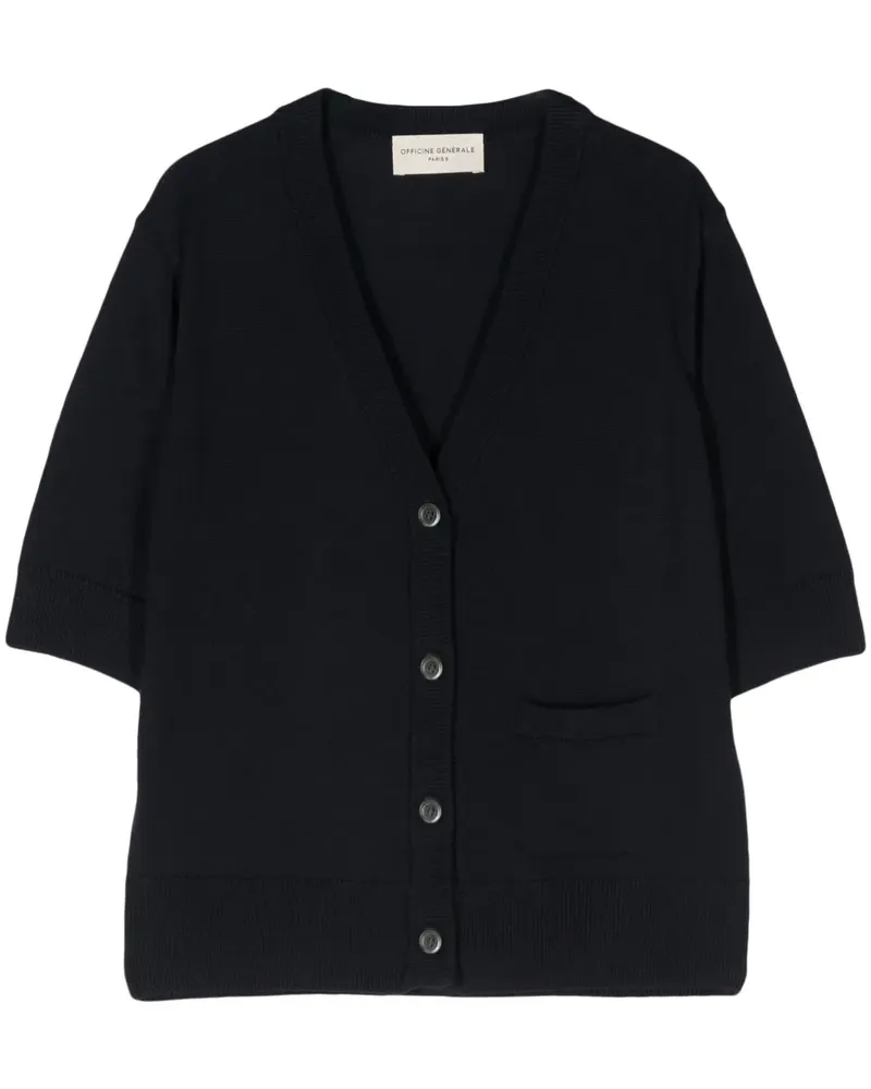 Officine Generale Aglae Cardigan aus Merinowolle - Blau Blau