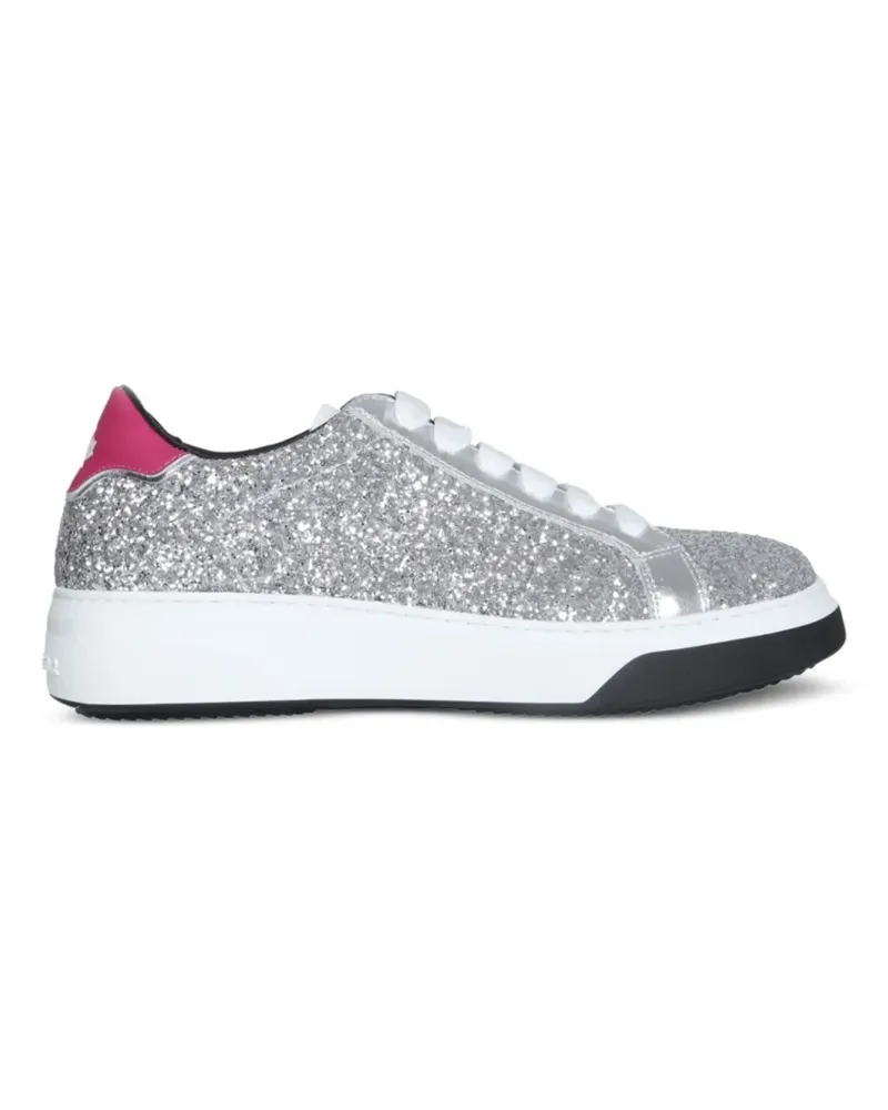 Dsquared2 Bumper Sneakers im Glitter-Look - Silber Silber