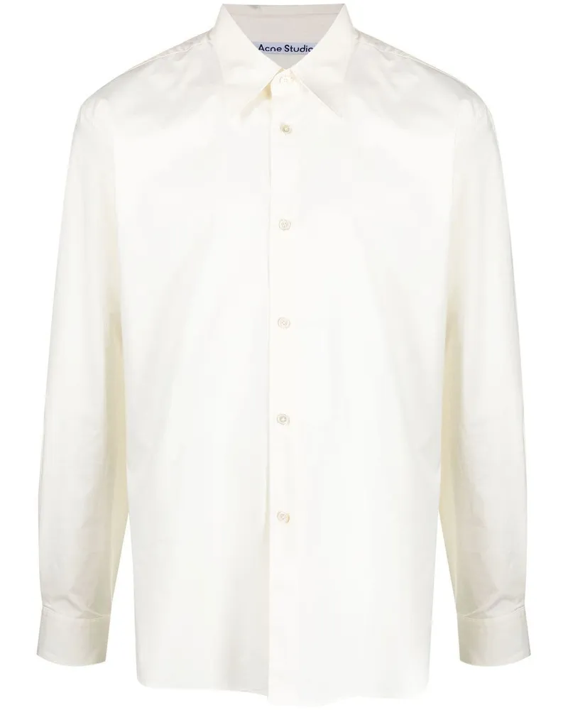 Acne Studios Hemd mit spitzem Kragen - Weiß Weiß