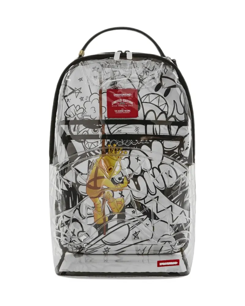 Sprayground Astromane Sky Writer clear backpack - Weiß Weiß