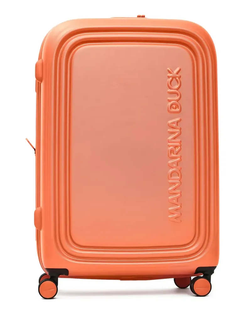 Mandarina Duck Koffer mit Logo-Prägung - Orange Orange