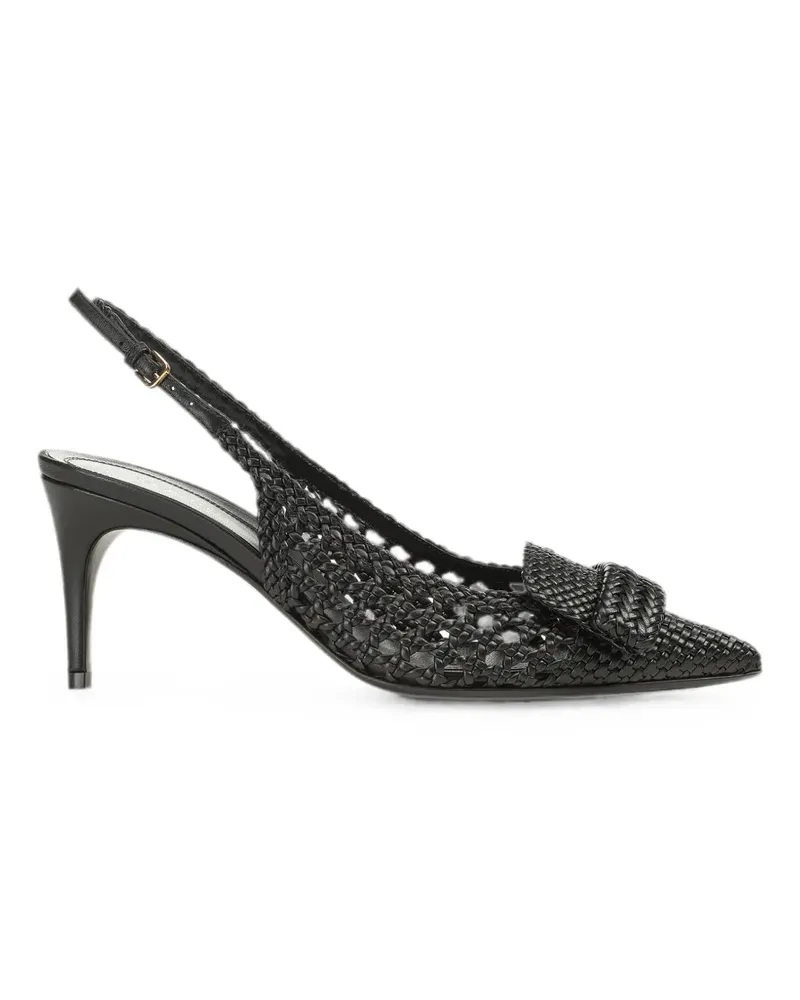 Sergio Rossi sr1 Braid slingback sandals - Schwarz Schwarz