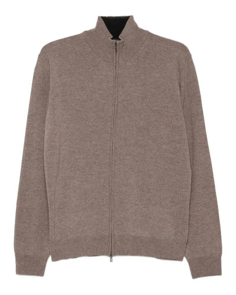Corneliani Cardigan mit Reißverschluss - Braun Braun
