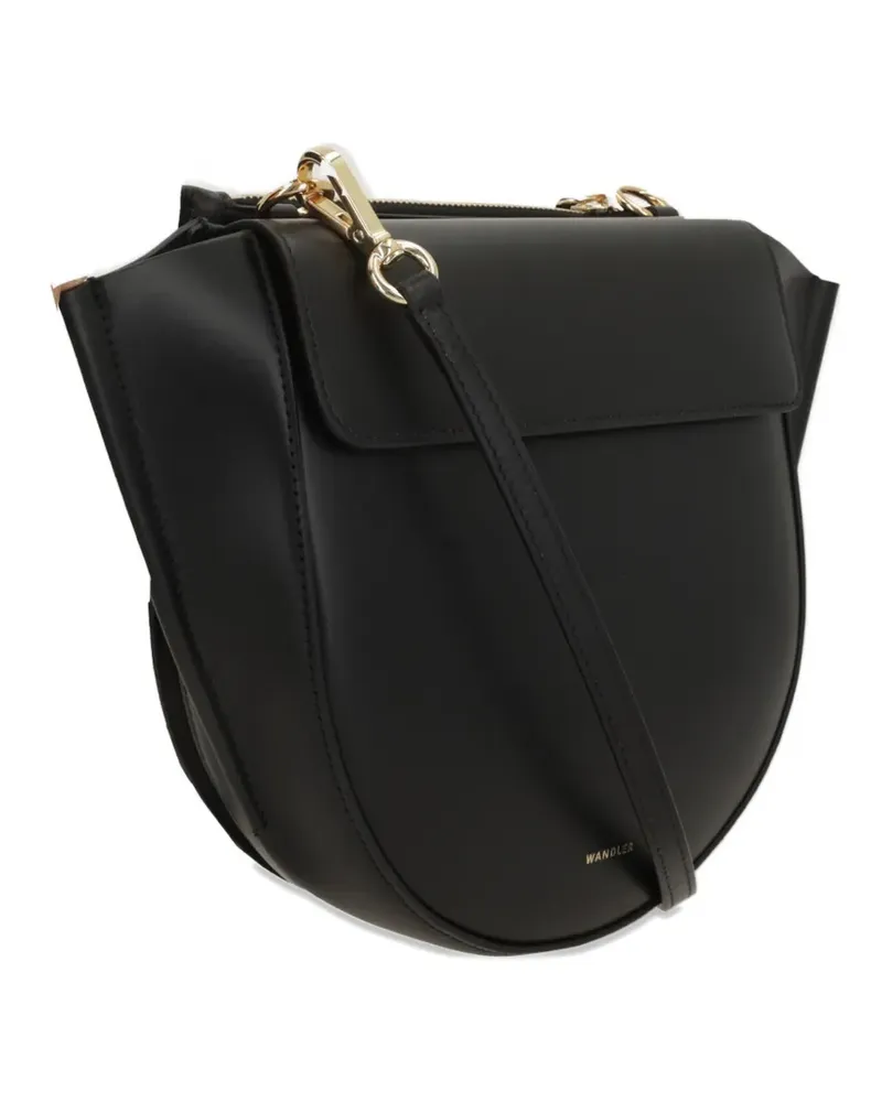 WANDLER small Hortensia leather tote bag - Schwarz Schwarz
